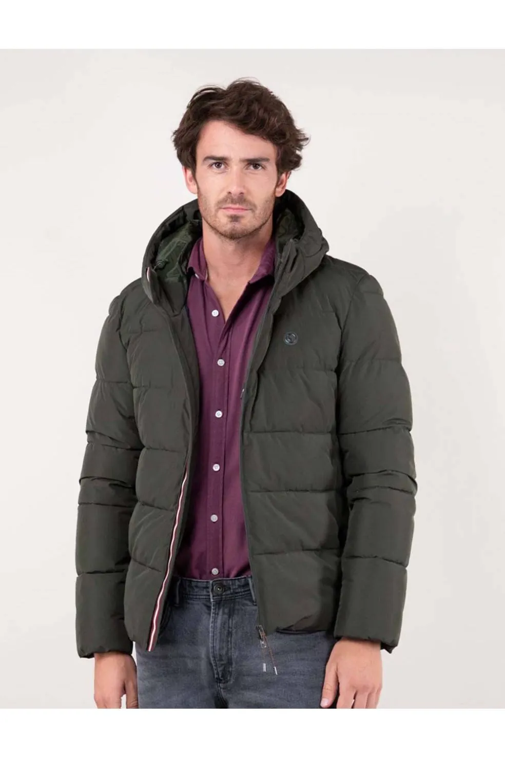 Abrigo corto Hombre El Ganso acolchado 1040w240059 verde