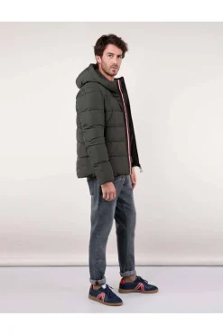 Abrigo corto Hombre El Ganso acolchado 1040w240059 verde