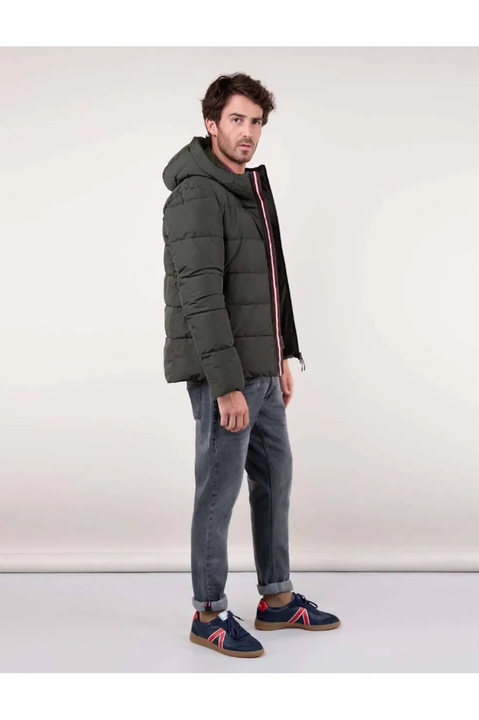 Abrigo corto Hombre El Ganso acolchado 1040w240059 verde