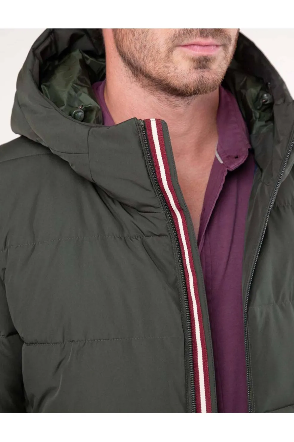 Abrigo corto Hombre El Ganso acolchado 1040w240059 verde