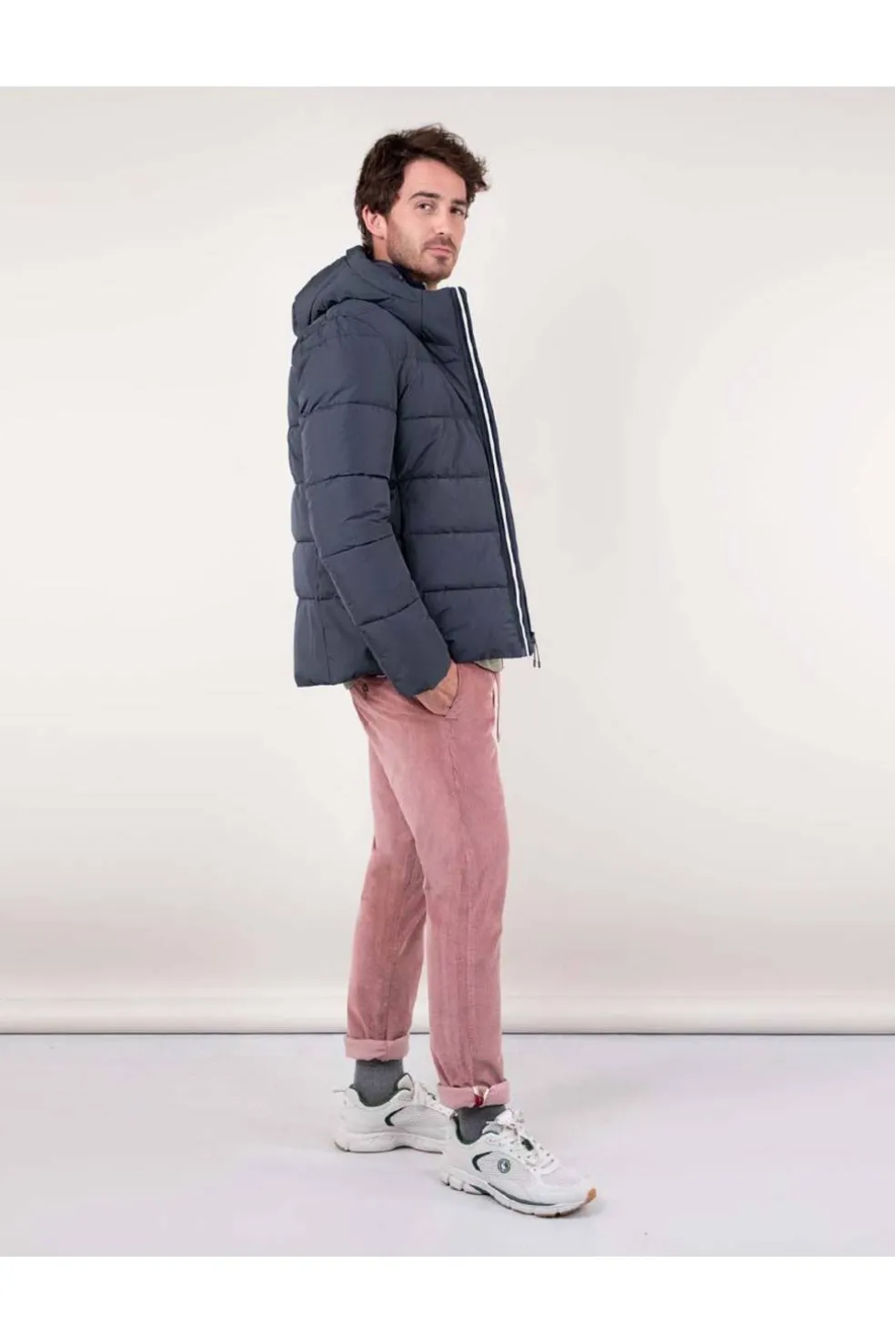 Abrigo corto Hombre El Ganso acolchado 1040w240061 gris