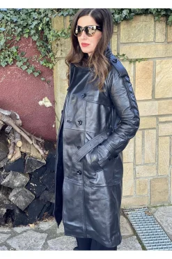 Abrigo de Piel Mujer MDP Espia Black