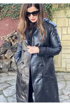 Abrigo de Piel Mujer MDP Espia Black