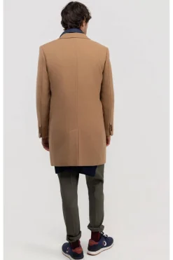 Abrigo Hombre El Ganso Paño Liso 1040W250020 Camel