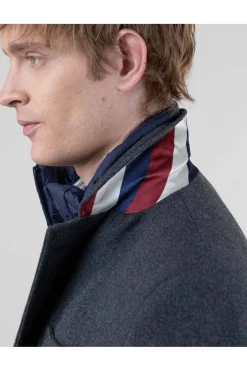 Abrigo Hombre El Ganso Paño Liso 1040W240014 Gris