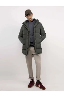 Abrigo Hombre El Ganso Plumas Largo 1040W250014 Verde