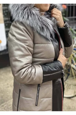 Abrigo Medinapiel N229 Plata