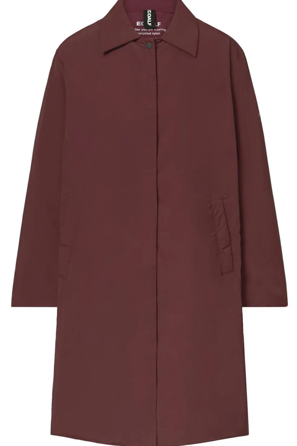 Abrigo Mujer Ecoalf Marins 651 Red Velvet