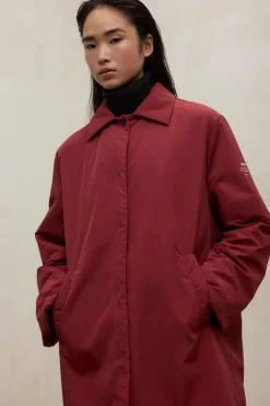 Abrigo Mujer Ecoalf Marins 651 Red Velvet