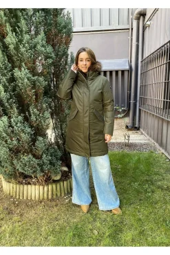 abrigo mujer Henry Arroway yukon khaki