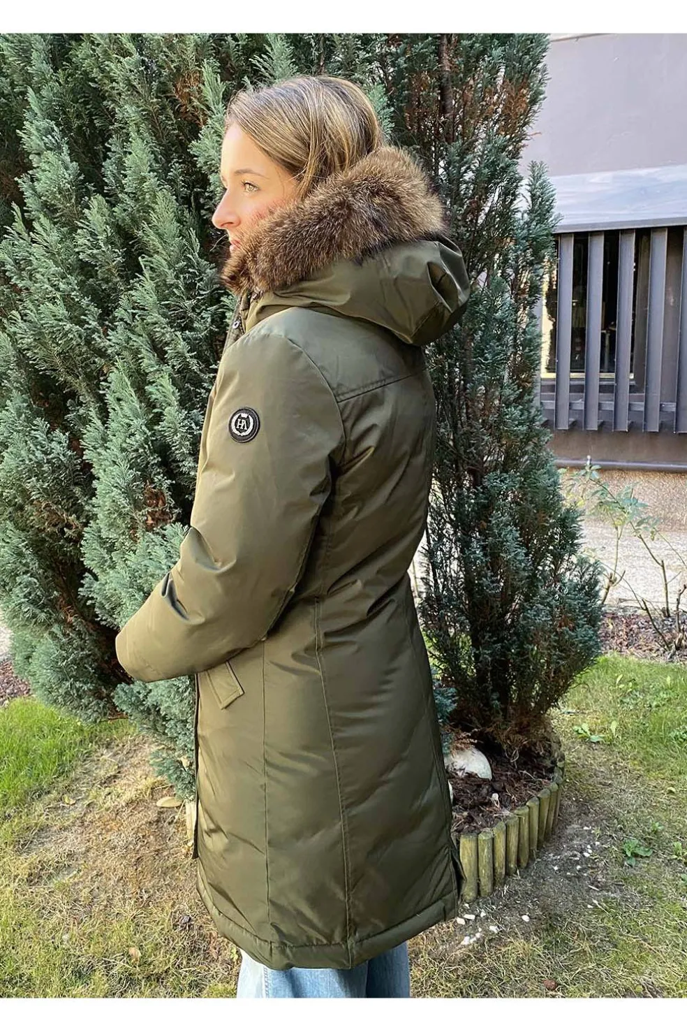 abrigo mujer Henry Arroway yukon khaki