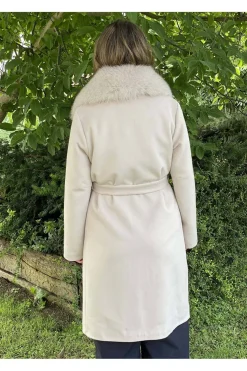 Abrigo Mujer Medinapiel KS16 Gris Perla