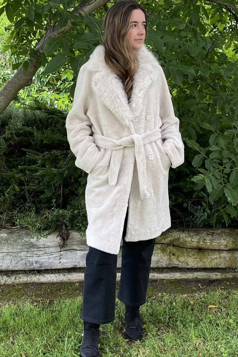 Abrigo Reversible Mujer Medinapiel Jenny Beige