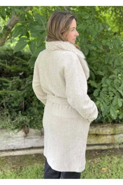 Abrigo Reversible Mujer Medinapiel Jenny Beige