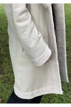 Abrigo Reversible Mujer Medinapiel Jenny Beige