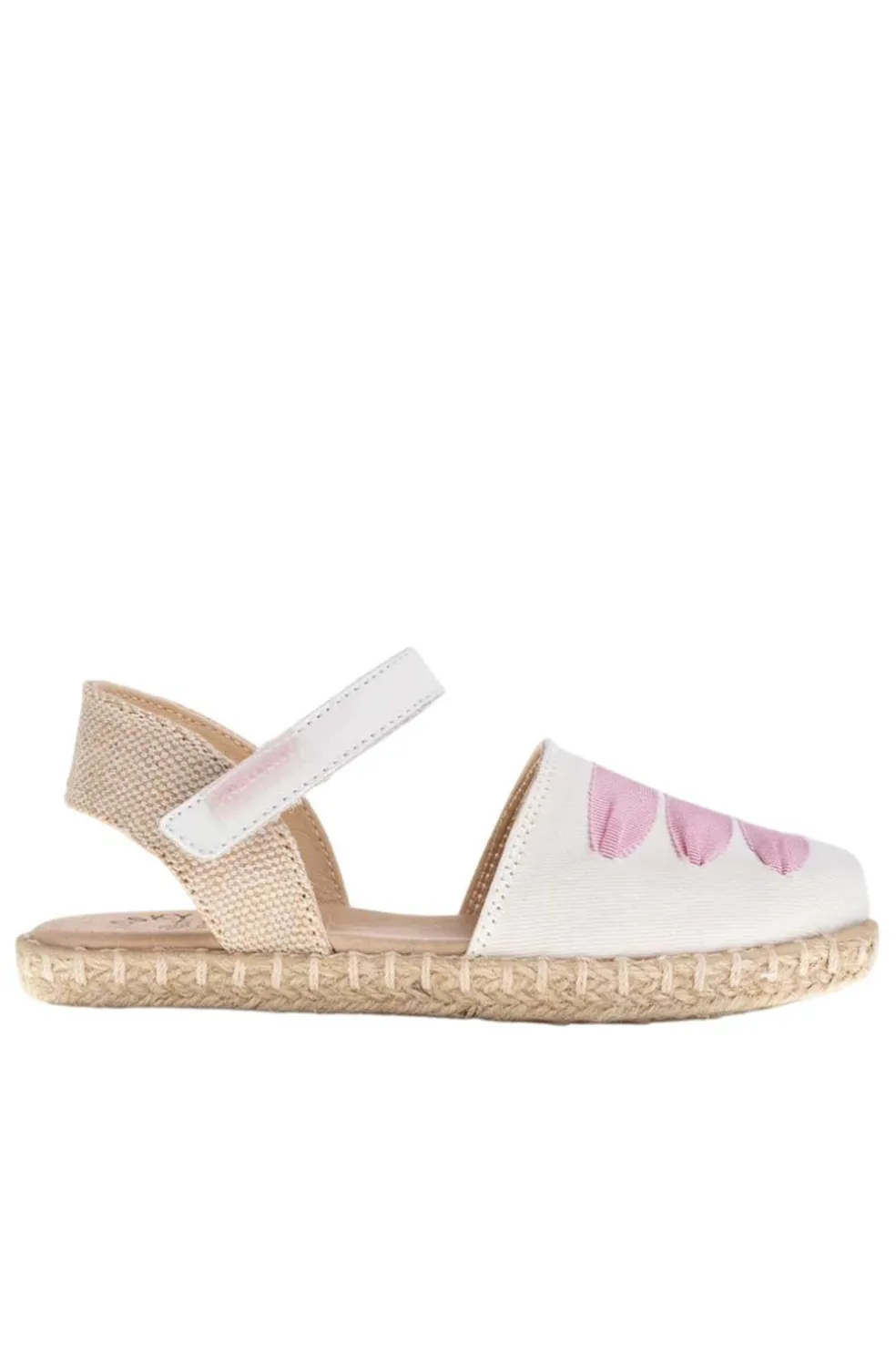 Alpargata Infantil Pablosky 610207 Lona Blanco Pink