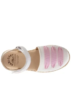 Alpargata Infantil Pablosky 610207 Lona Blanco Pink