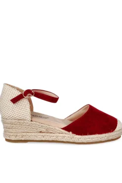 alpargata Mujer Amarpies acx26481 rojo