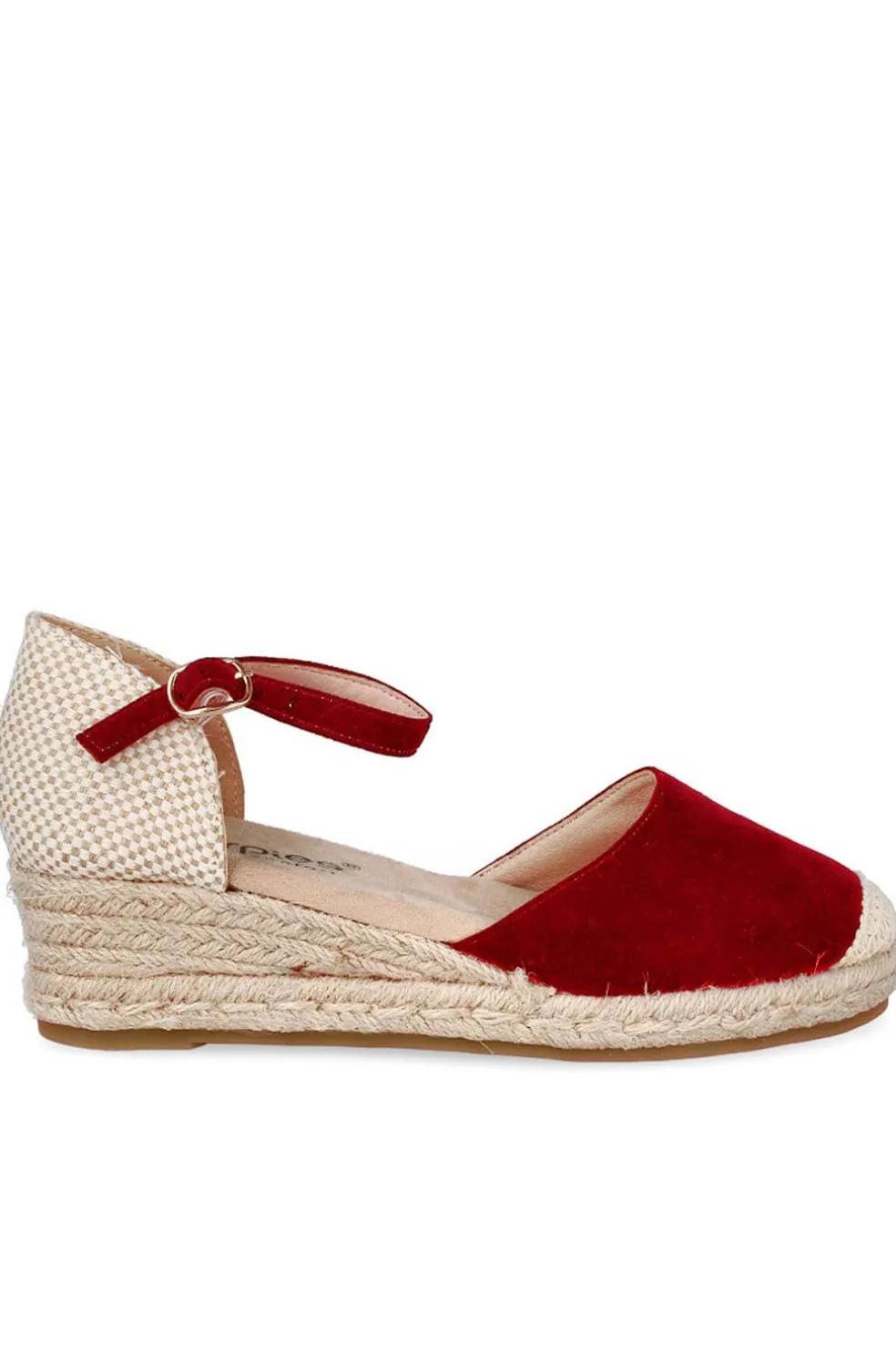 alpargata Mujer Amarpies acx26481 rojo