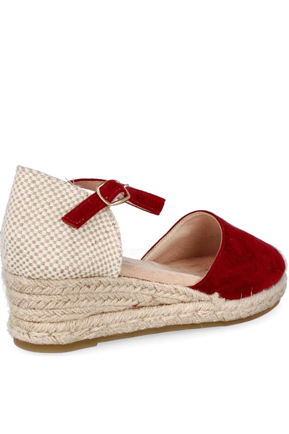 alpargata Mujer Amarpies acx26481 rojo