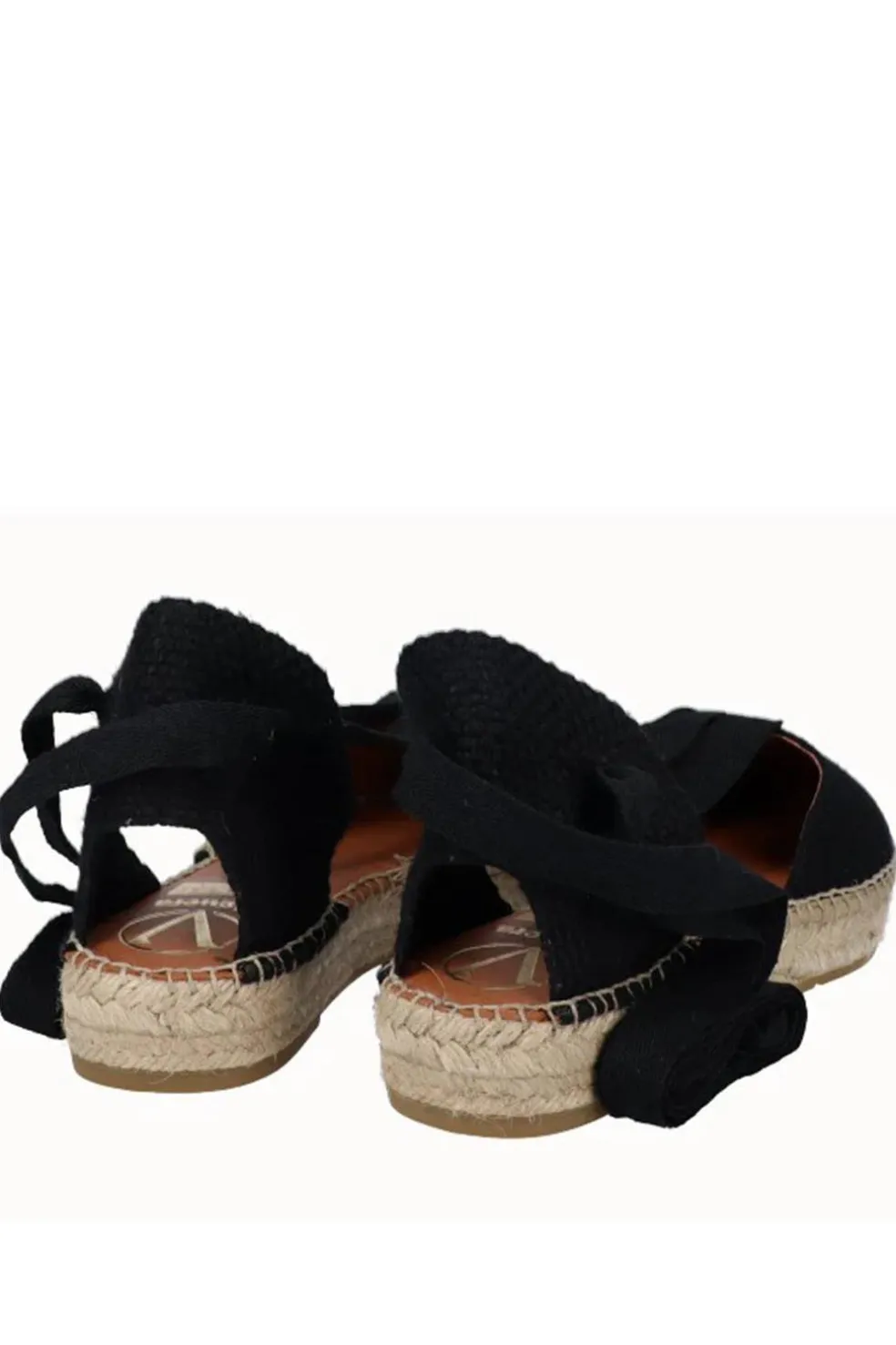 Alpargata Mujer Viguera 2174 Lino Negro