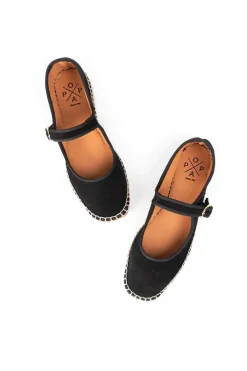 bailarina mujer Popa lira serraje negro