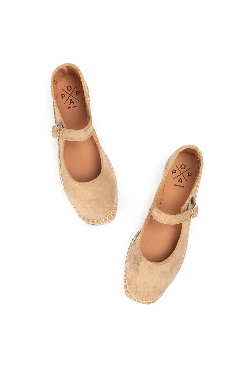 bailarina mujer Popa lira serraje beige