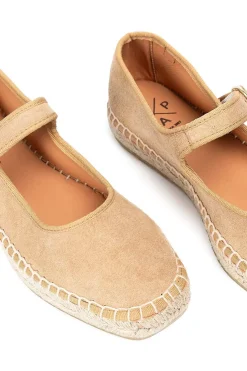 bailarina mujer Popa lira serraje beige