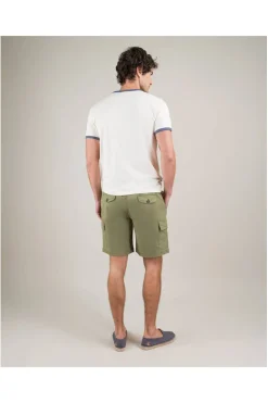 Bermuda Hombre El Ganso cargo elastico garment 1020s250072 dyed kaki