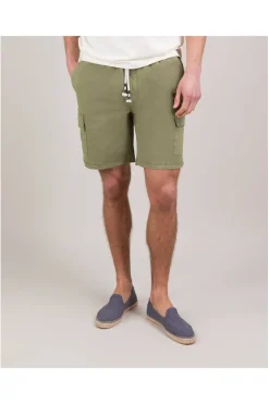 Bermuda Hombre El Ganso cargo elastico garment 1020s250072 dyed kaki