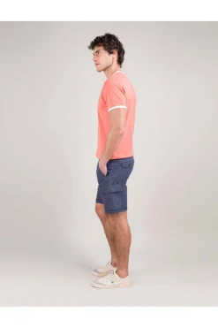 Bermuda Hombre El Ganso cargo elastico garment 1020s250074 dyed marino