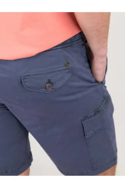 Bermuda Hombre El Ganso cargo elastico garment 1020s250074 dyed marino