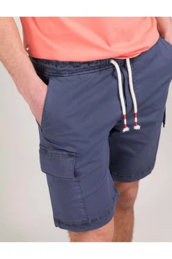 Bermuda Hombre El Ganso cargo elastico garment 1020s250074 dyed marino