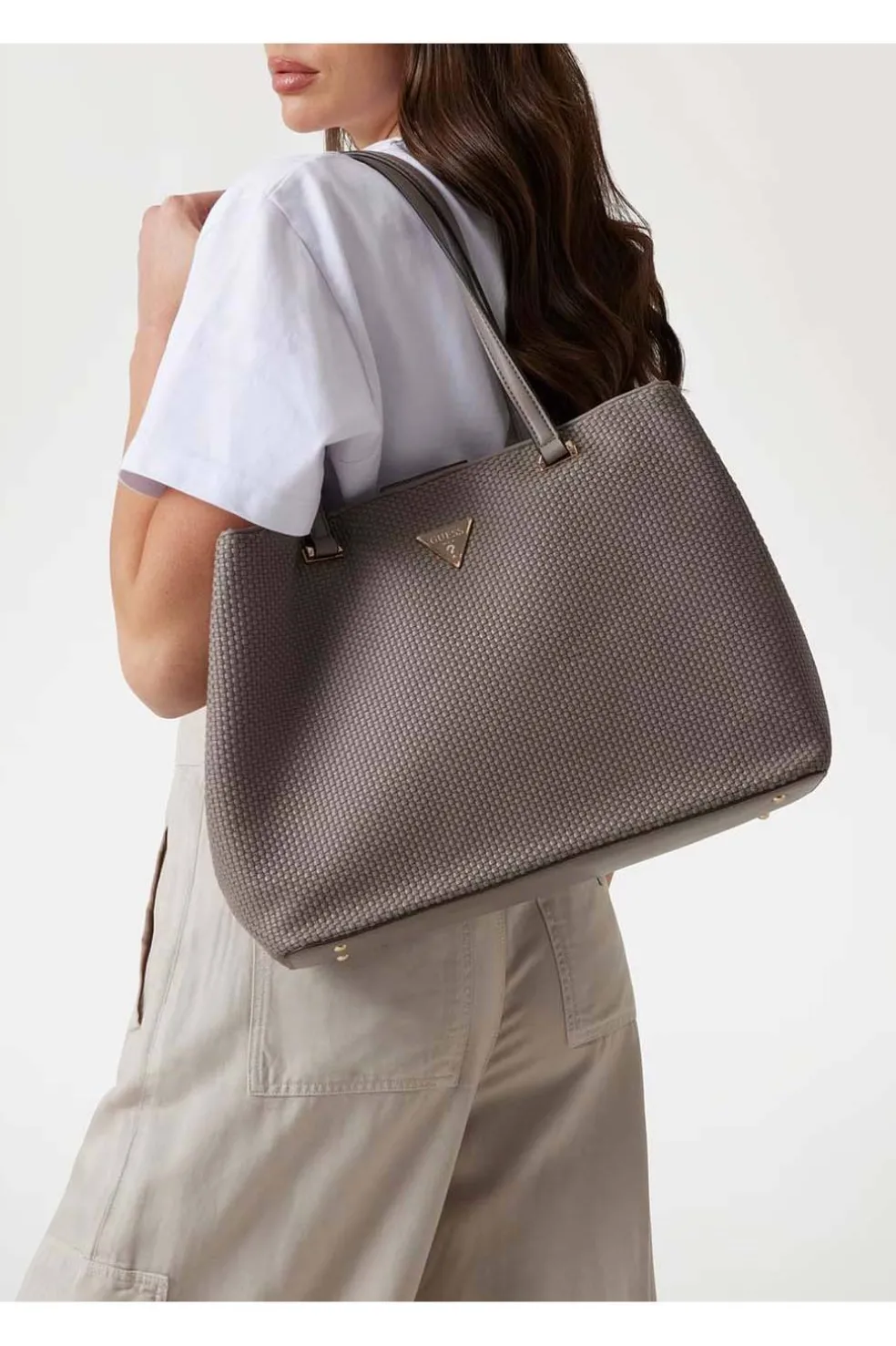 Bolso Guess Shopper Phaedra Trenzada HWWG9638230