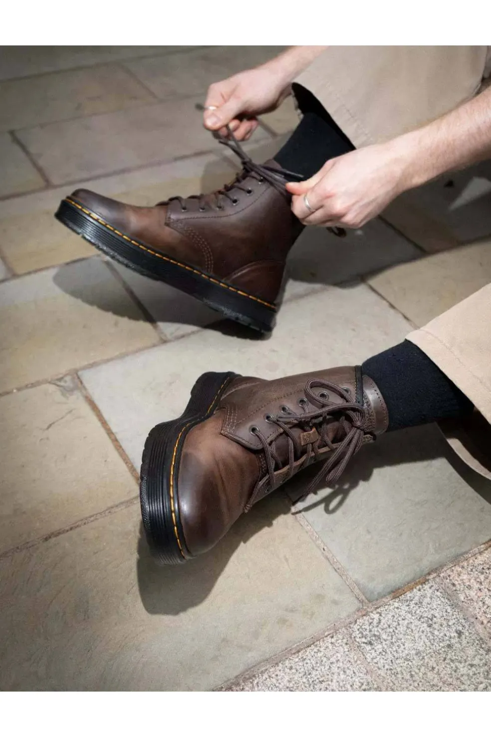 Bota Dr Martens brookline chukka 41681200 dark brown crazy horse