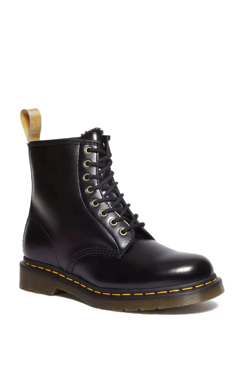 Bota DrMartens Vegan 1460 Black 31136001 Norfolk Flat