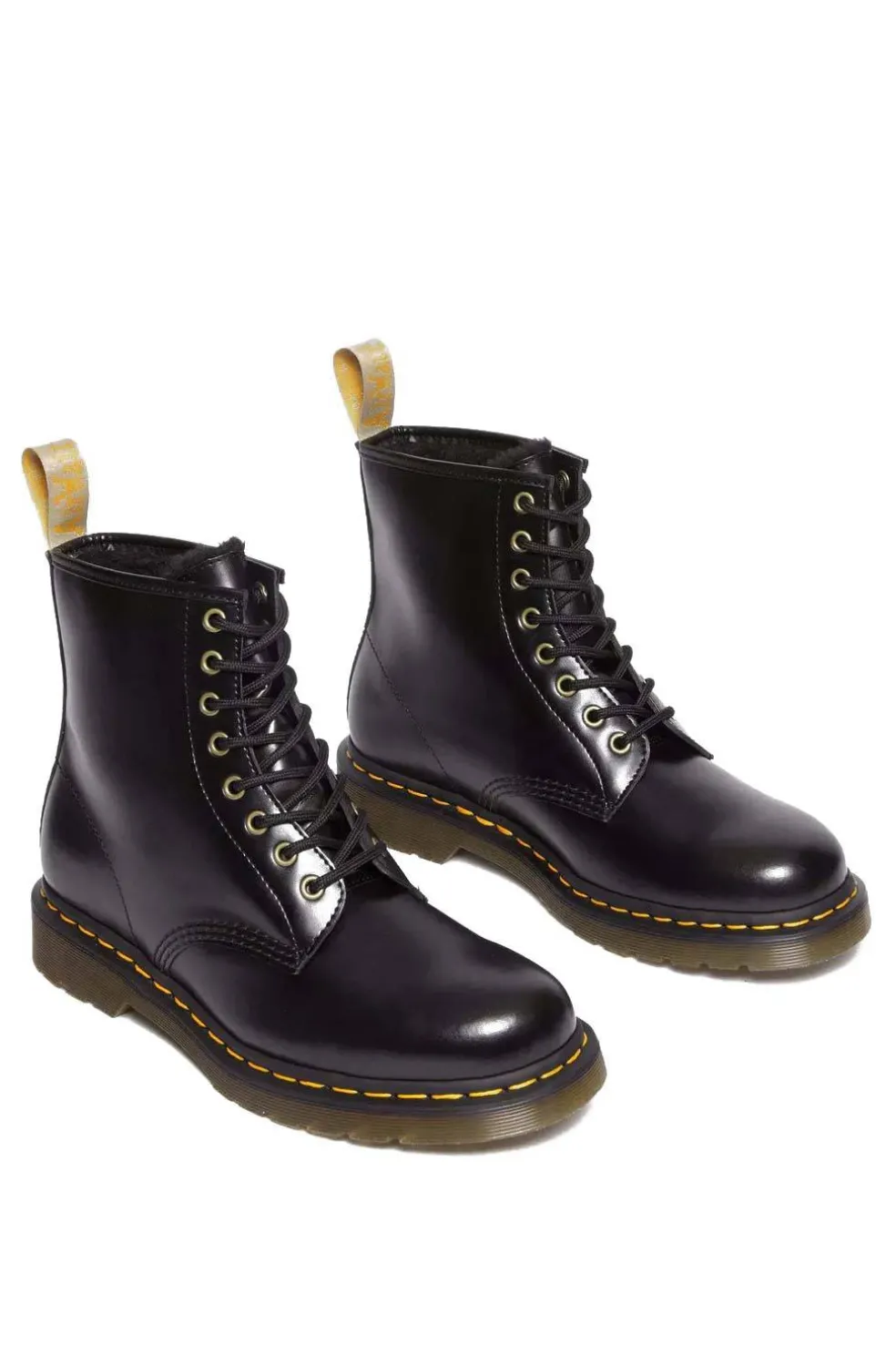 Bota DrMartens Vegan 1460 Black 31136001 Norfolk Flat