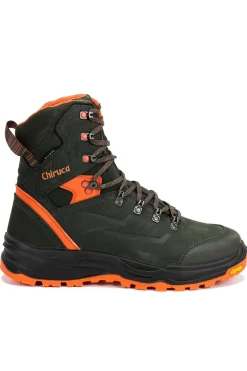 Bota Hombre Chiruca Cypress Hi Vis 01 GoreTex Verde Naranja