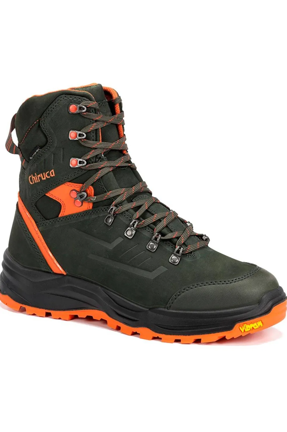 Bota Hombre Chiruca Cypress Hi Vis 01 GoreTex Verde Naranja