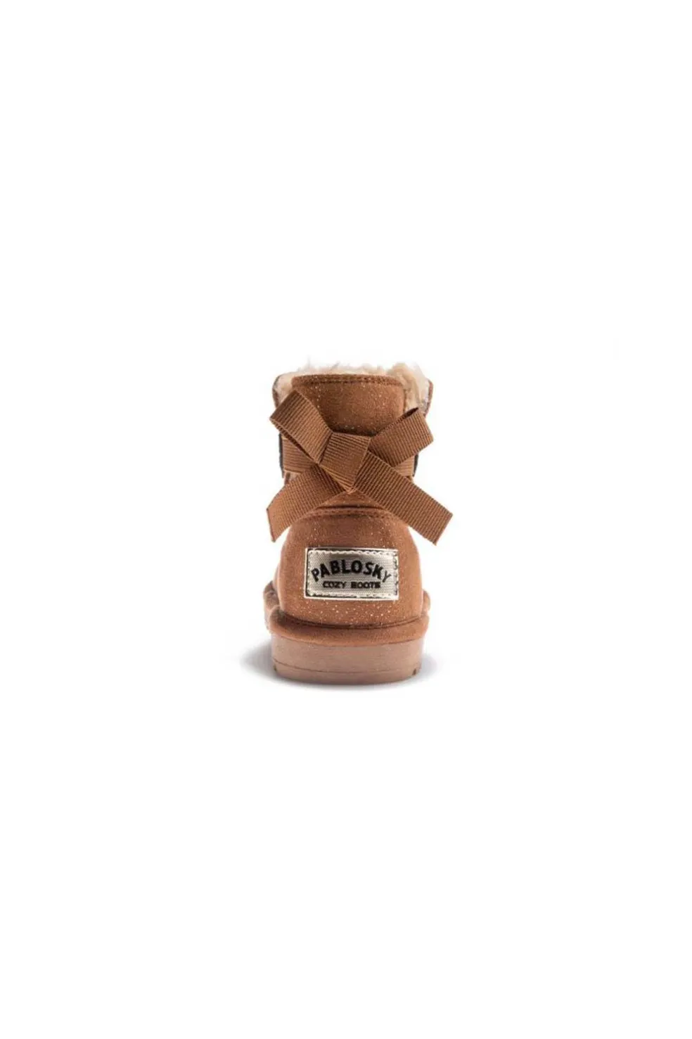 Bota Infantil Pablosky city 978240 marron water repellent microfibra glitter