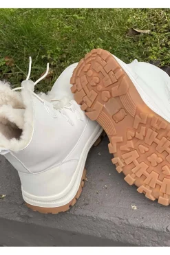 Bota Mujer Eoligeros Montserrat Microfibra Blanco