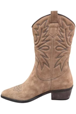 Bota Mujer LOL Hayde 7404 Serraje Taupe Oscuro