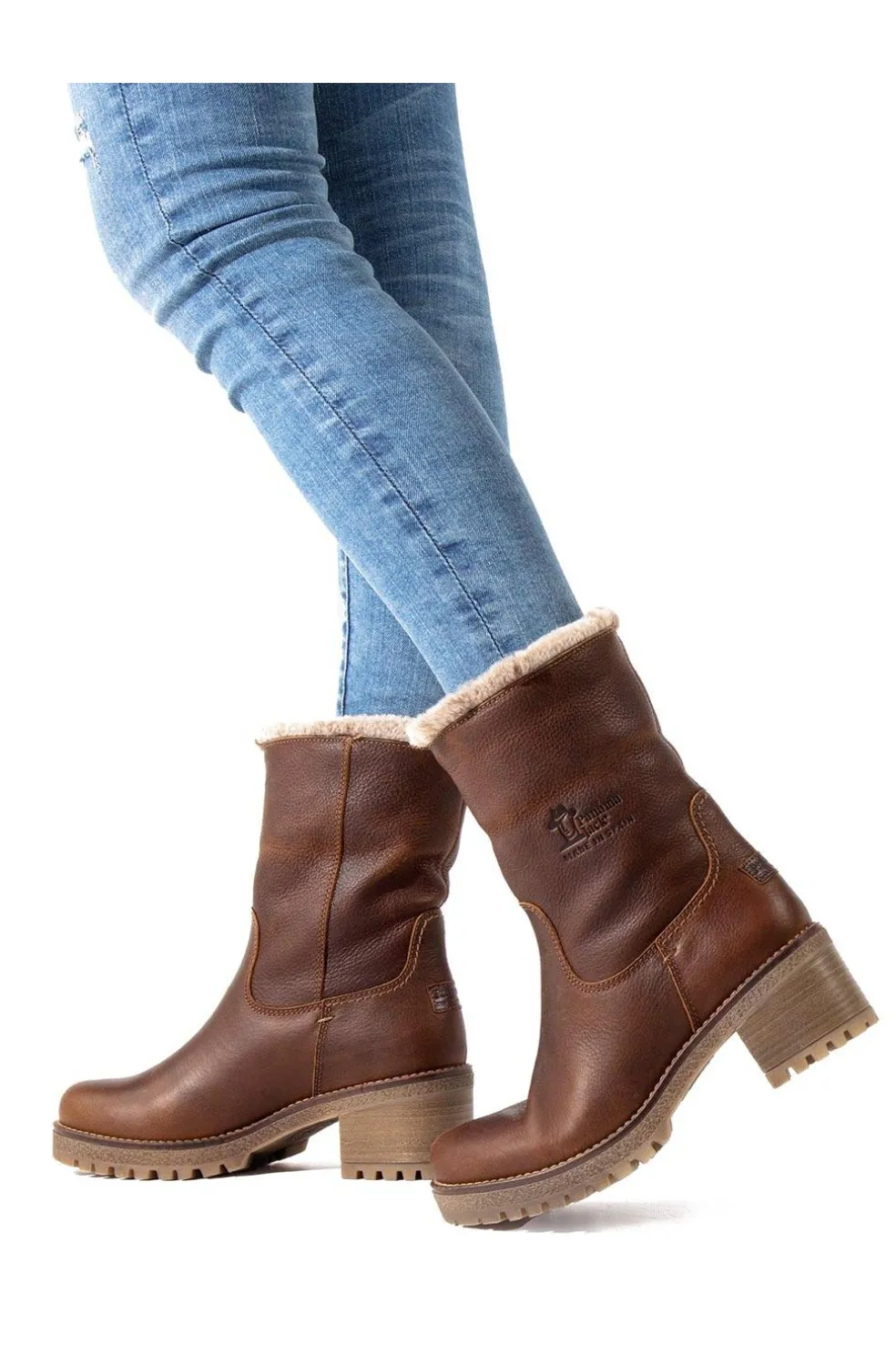 Bota Mujer Panama Jack Piola B8 Napa Grass Cuero