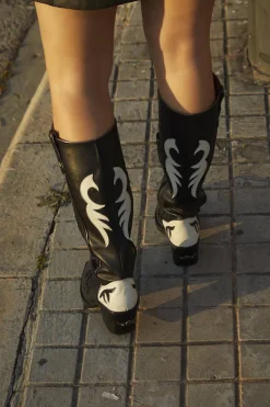 Bota Nemonic 2354 Ante Flitter Plomo/Negro