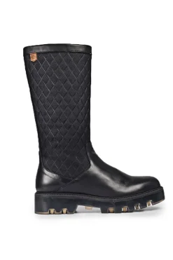 bota Popa brenda rombos negro