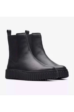 botin de mujer clarks torhill maple black