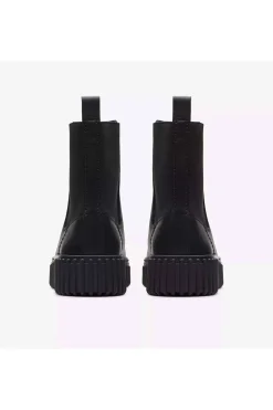 botin de mujer clarks torhill maple black