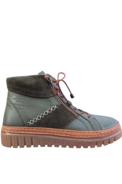 Botin Mujer 48 Horas 523705/70 Piel Oliva