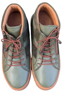 Botin Mujer 48 Horas 523705/70 Piel Oliva