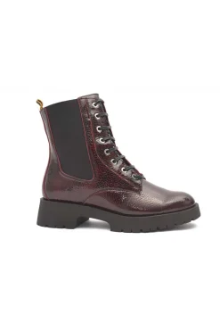 botin mujer Baerchi rebeca 52253 charol grabado burdeos